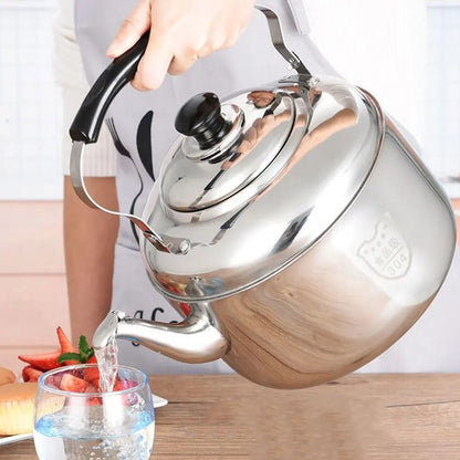 4/5/6L Tea Kettle Stovetop Whistling Teapot Stove Top Whistling Tea Kettle Stainless Steel Teapot Large Capacity Tea Kettle Pot