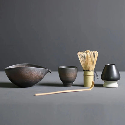 4/5pcs/set Japanese Tea Matcha Brush Baiben Tea Combination of Song Dynasty Tea Ordering Tools Matcha Beater Set