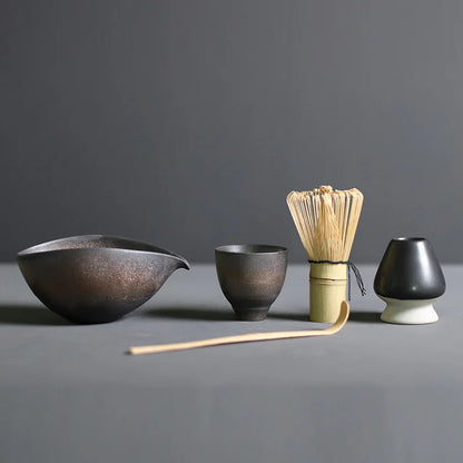 4/5pcs/set Japanese Tea Matcha Brush Baiben Tea Combination of Song Dynasty Tea Ordering Tools Matcha Beater Set