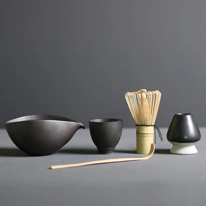 4/5pcs/set Japanese Tea Matcha Brush Baiben Tea Combination of Song Dynasty Tea Ordering Tools Matcha Beater Set