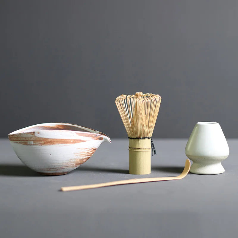 4/5pcs/set Japanese Tea Matcha Brush Baiben Tea Combination of Song Dynasty Tea Ordering Tools Matcha Beater Set