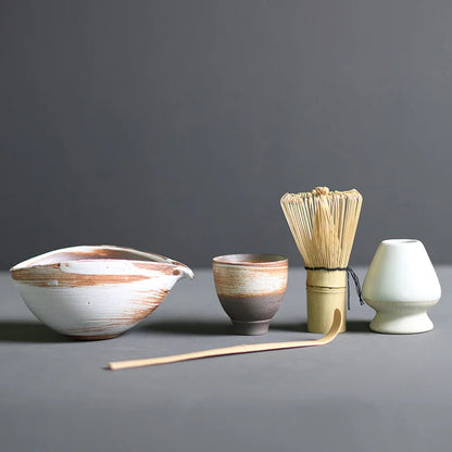 4/5pcs/set Japanese Tea Matcha Brush Baiben Tea Combination of Song Dynasty Tea Ordering Tools Matcha Beater Set