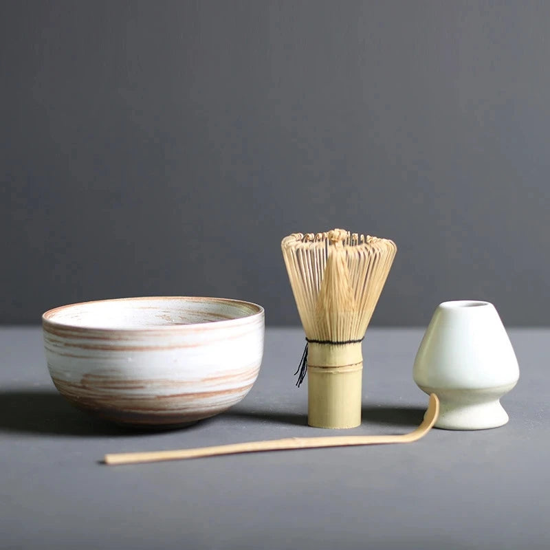 4/5pcs/set Japanese Tea Matcha Brush Baiben Tea Combination of Song Dynasty Tea Ordering Tools Matcha Beater Set