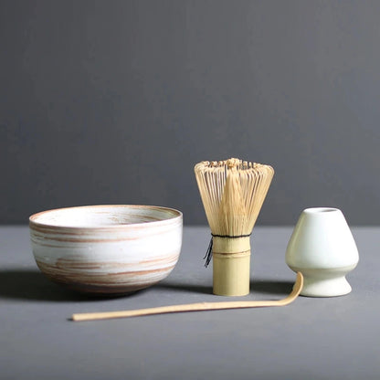 4/5pcs/set Japanese Tea Matcha Brush Baiben Tea Combination of Song Dynasty Tea Ordering Tools Matcha Beater Set