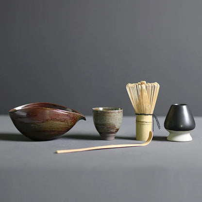 4/5pcs/set Japanese Tea Matcha Brush Baiben Tea Combination of Song Dynasty Tea Ordering Tools Matcha Beater Set