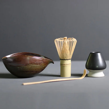 4/5pcs/set Japanese Tea Matcha Brush Baiben Tea Combination of Song Dynasty Tea Ordering Tools Matcha Beater Set