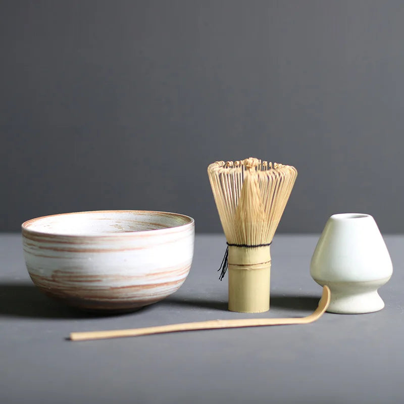 4/5pcs/set Japanese Tea Matcha Brush Baiben Tea Combination of Song Dynasty Tea Ordering Tools Matcha Beater Set