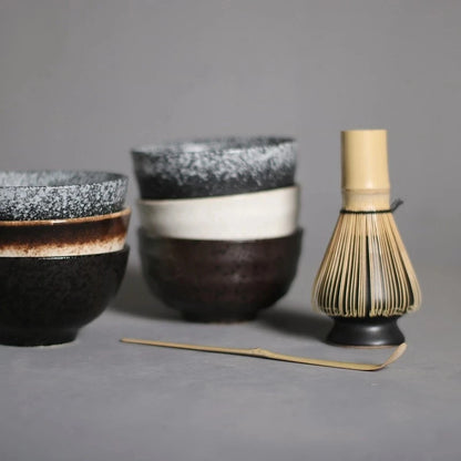 4/5pcs/set Japanese Tea Matcha Brush Baiben Tea Combination of Song Dynasty Tea Ordering Tools Matcha Beater Set