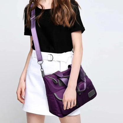 4 Colors New Arrival Nylon Women Messenger Casual Large Capacity Ladies Handbag Female Crossbody Shoulder Bags Waterproof