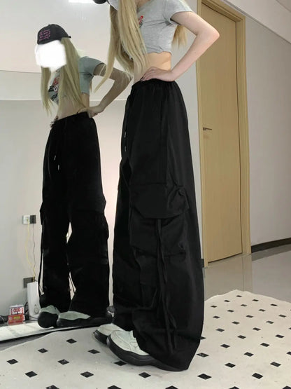 4 Colors Women Wide Cut Pants Women Loose High Waist Legging 4-Way Stretch Leggings Lady Stretchy Pants