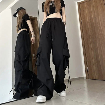 4 Colors Women Wide Cut Pants Women Loose High Waist Legging 4-Way Stretch Leggings Lady Stretchy Pants