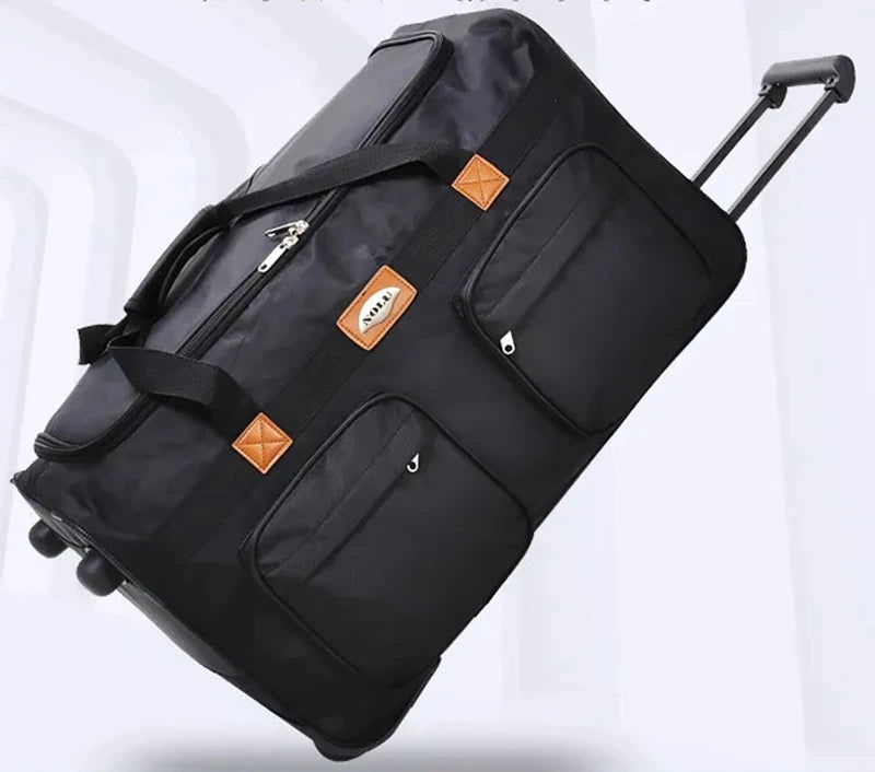 4 Sizes 20-25-28-32 Inch 2 Wheels Rolling Luggage Bags large Travel Trolley Bags Business Travel Rolling Duffle Bag on Wheels