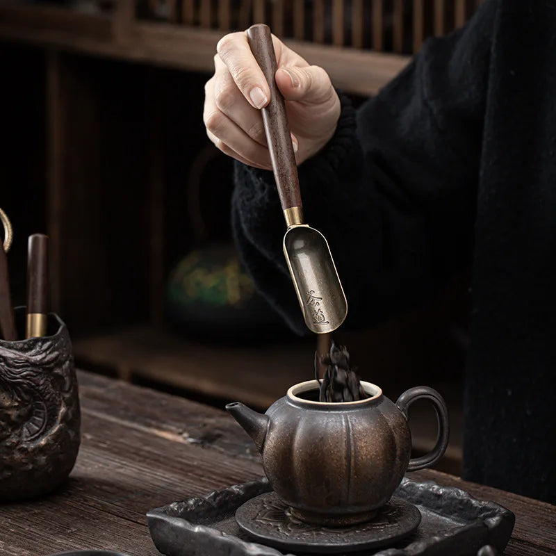 4 Style Dragon Gilt Tea Set Pottery Kung Fu Tea Ceremony Accessories Storage Cloud Tea Canister Utensils Pen Case Lotus Pot