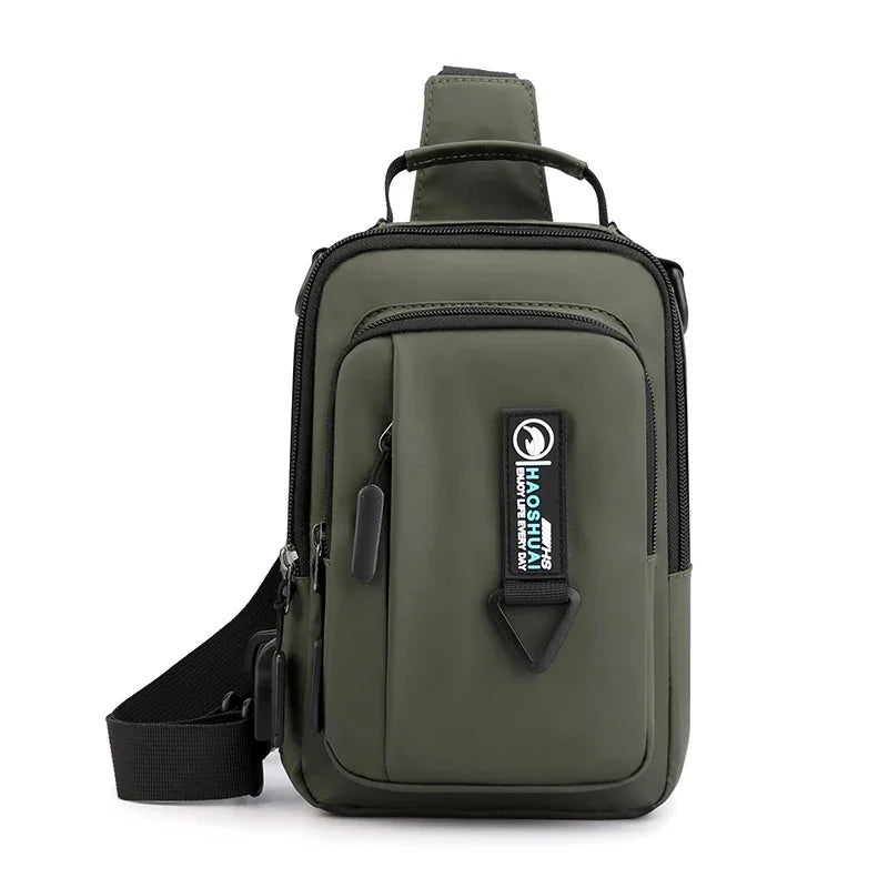 4 USES Nylon Backpack Rucksack Knapsack For Men Cross Body Bags Travel Male Fashion One Shoulder Messenger Chest Pack Bag New