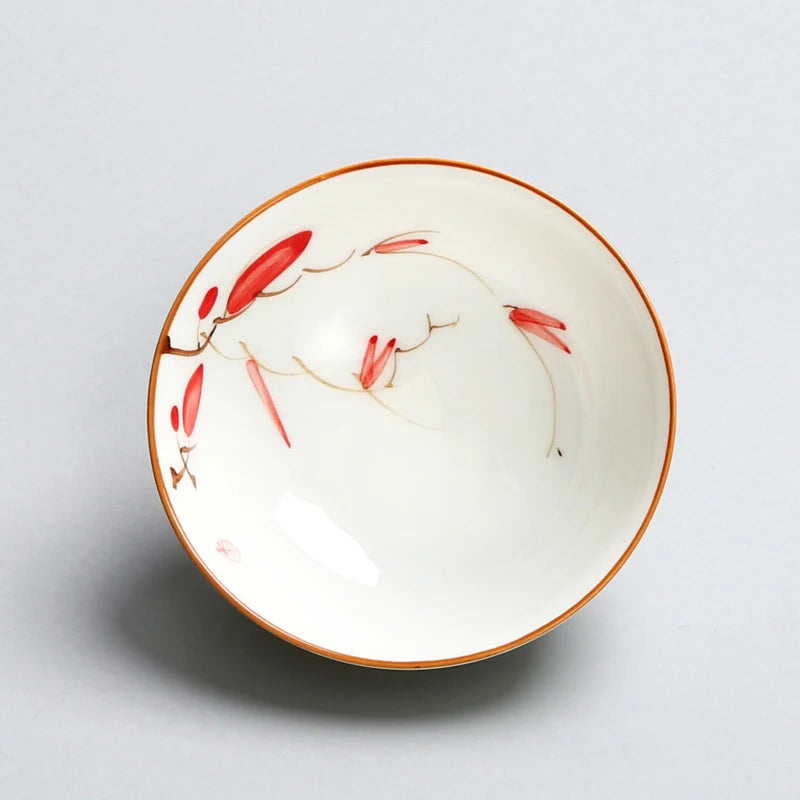 4 pcs/lot Ceramic Teacup Coffee cup Hand painted blue and white Tea Bowl Chinese Tea set Accessories Personal Single Cup