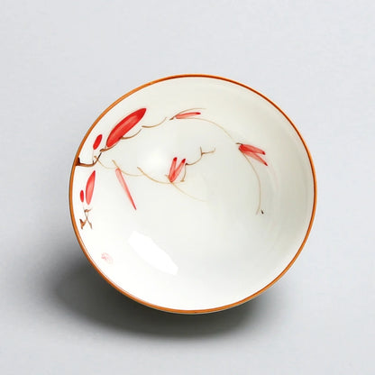 4 pcs/lot Ceramic Teacup Coffee cup Hand painted blue and white Tea Bowl Chinese Tea set Accessories Personal Single Cup