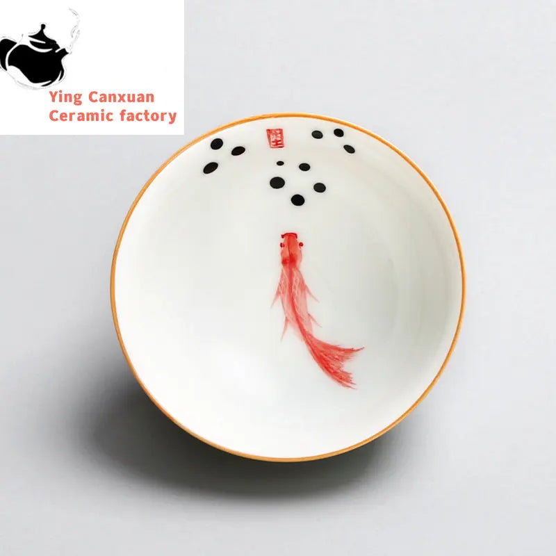 4 pcs/lot Ceramic Teacup Coffee cup Hand painted blue and white Tea Bowl Chinese Tea set Accessories Personal Single Cup