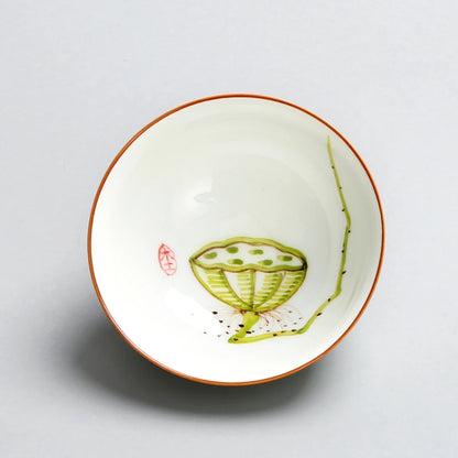 4 pcs/lot Ceramic Teacup Coffee cup Hand painted blue and white Tea Bowl Chinese Tea set Accessories Personal Single Cup