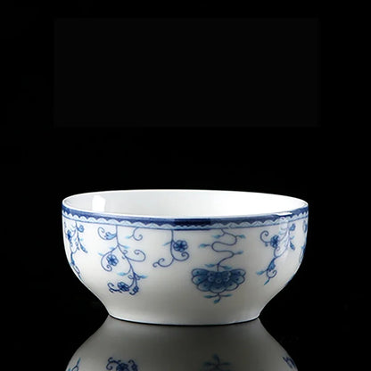 4 pcs/lot Jingdezhen Blue and white porcelain Tea cup Handmade small single cup Tea bowl Master Cup Teaware accessories 40ml