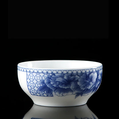 4 pcs/lot Jingdezhen Blue and white porcelain Tea cup Handmade small single cup Tea bowl Master Cup Teaware accessories 40ml