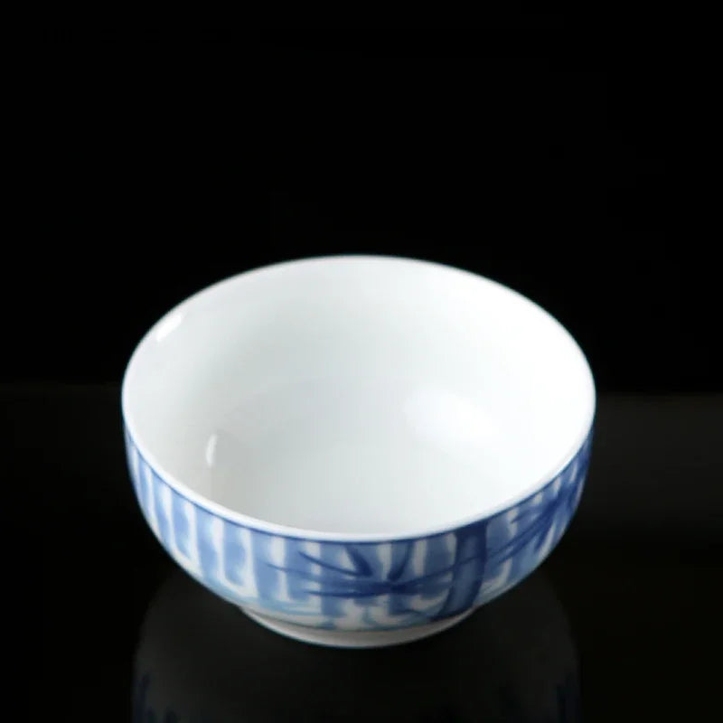 4 pcs/lot Jingdezhen Blue and white porcelain Tea cup Handmade small single cup Tea bowl Master Cup Teaware accessories 40ml