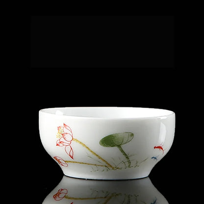 4 pcs/lot Jingdezhen Blue and white porcelain Tea cup Handmade small single cup Tea bowl Master Cup Teaware accessories 40ml