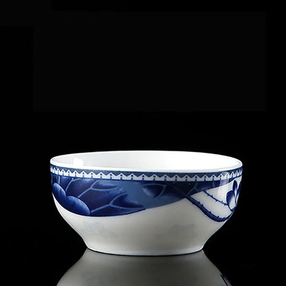 4 pcs/lot Jingdezhen Blue and white porcelain Tea cup Handmade small single cup Tea bowl Master Cup Teaware accessories 40ml