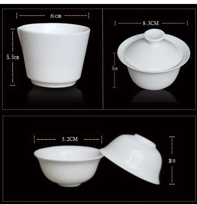 4 style Travel Tea Set Chinese Portable Ceramic Bone China teaset Gaiwan Teacup Porcelain Tea Cup The Kung Fu Outdoor Teapot Set