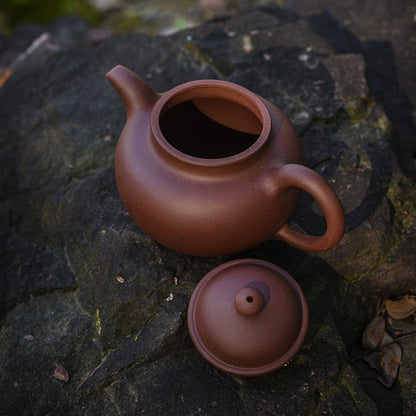 400CC Yixing Purple Clay Teapot Chinese Kettle Puer Tea Set Spherical Top Grade Teaware Real Handmade Kung Fu Zisha Tea Pot
