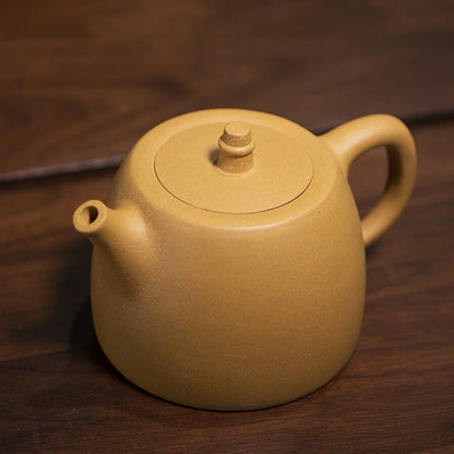 400ML Large Capacity Real Handmade Yixing Kettle Raw Ore Duan Mud Clay Teapot Golden Teaware Kung Fu Zisha Tea Pot Free Shipping