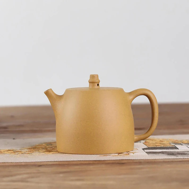 400ML Large Capacity Real Handmade Yixing Kettle Raw Ore Duan Mud Clay Teapot Golden Teaware Kung Fu Zisha Tea Pot Free Shipping