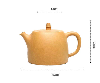400ML Large Capacity Real Handmade Yixing Kettle Raw Ore Duan Mud Clay Teapot Golden Teaware Kung Fu Zisha Tea Pot Free Shipping