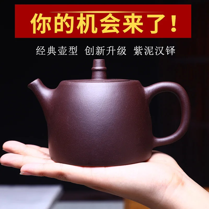 400ML Yixing Teapot Real Handmade Chinese Kettle Filter Purple Clay Tea Pot Puer Oolong Teaware Kung Fu Zisha Teaset