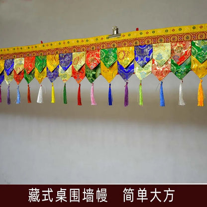 400cm long Wholesale Buddhist supply Buddhism HOME Temple buddha hall Wall enclosure Deco Enclosing Tapestry draperies curtain