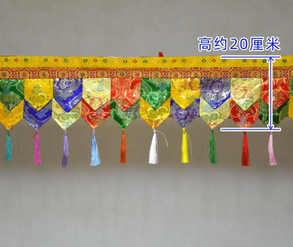 400cm long Wholesale Buddhist supply Buddhism HOME Temple buddha hall Wall enclosure Deco Enclosing Tapestry draperies curtain