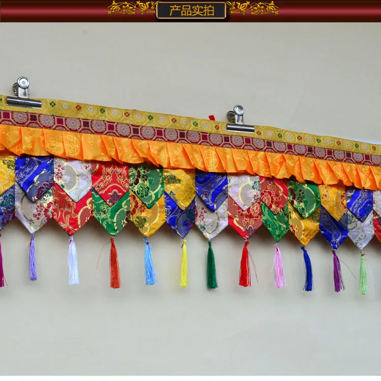 400cm long Wholesale Buddhist supply Buddhism HOME Temple buddha hall Wall enclosure Deco Enclosing Tapestry draperies curtain