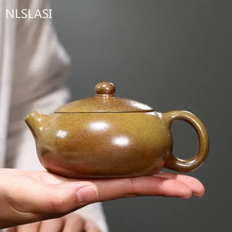 400ml Chinese Yixing Teapot Zisha Xishi Tea Pot Handmade Raw Ore Tea Set Purple Clay Kettle Tea Ceremony Customized Gifts