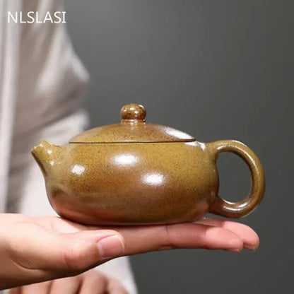 400ml Chinese Yixing Teapot Zisha Xishi Tea Pot Handmade Raw Ore Tea Set Purple Clay Kettle Tea Ceremony Customized Gifts