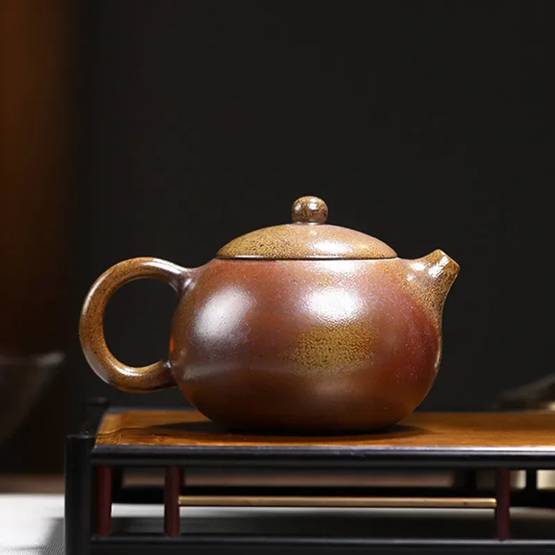 400ml Chinese Yixing Teapot Zisha Xishi Tea Pot Handmade Raw Ore Tea Set Purple Clay Kettle Tea Ceremony Customized Gifts