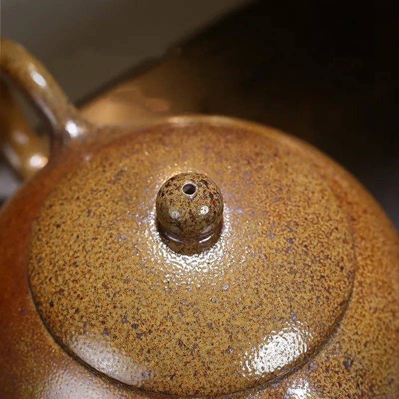 400ml Chinese Yixing Teapot Zisha Xishi Tea Pot Handmade Raw Ore Tea Set Purple Clay Kettle Tea Ceremony Customized Gifts