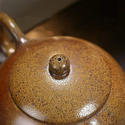 400ml Chinese Yixing Teapot Zisha Xishi Tea Pot Handmade Raw Ore Tea Set Purple Clay Kettle Tea Ceremony Customized Gifts