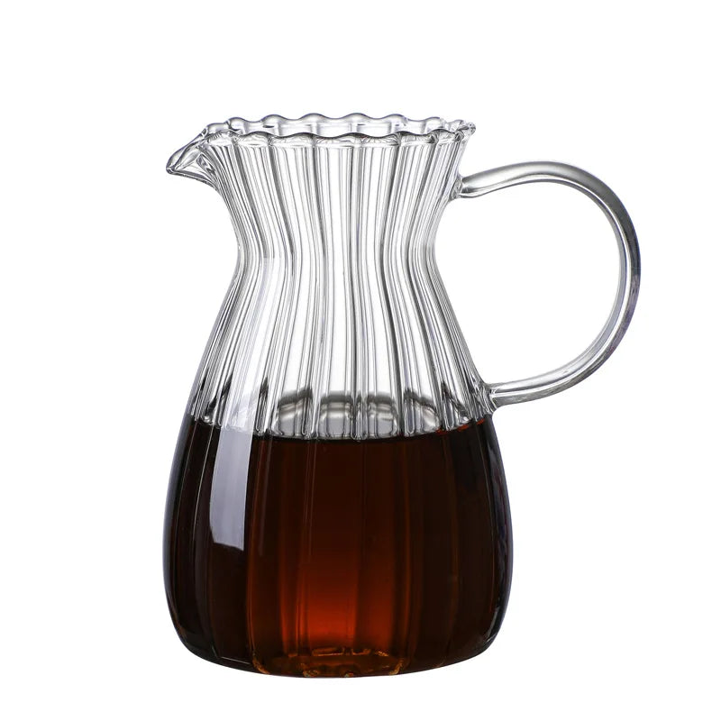 400mlGlass Coffee Pot Cold Brew Coffee Maker Nordic America Heat Resistant Coffee Kettle Milk Jug Tea Pot Teapot ICED Coffee Pot