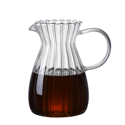 400mlGlass Coffee Pot Cold Brew Coffee Maker Nordic America Heat Resistant Coffee Kettle Milk Jug Tea Pot Teapot ICED Coffee Pot
