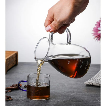 400mlGlass Coffee Pot Cold Brew Coffee Maker Nordic America Heat Resistant Coffee Kettle Milk Jug Tea Pot Teapot ICED Coffee Pot