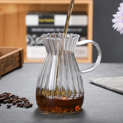 400mlGlass Coffee Pot Cold Brew Coffee Maker Nordic America Heat Resistant Coffee Kettle Milk Jug Tea Pot Teapot ICED Coffee Pot