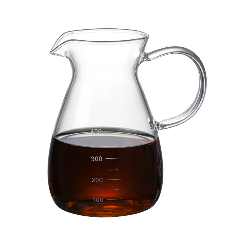 400mlGlass Coffee Pot Cold Brew Coffee Maker Nordic America Heat Resistant Coffee Kettle Milk Jug Tea Pot Teapot ICED Coffee Pot