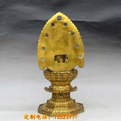 40CM  LARGE Asia home shop hall efficacious Talisman bless Safe Good luck Tathagata Vairocana RU LAI Buddha BRASS statue