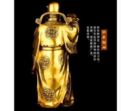 40CM #open business Company SHOP Store home TOP efficacious Talisman Mascot- bring wealth fortune GOD CAI SHEN FENG SHUI statue