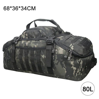 40L 60L 80L Travel Duffel Bag Military Tactical Backpack with Adjustable Strap Weekender Bag for Men Women Waterproof Gym Bags