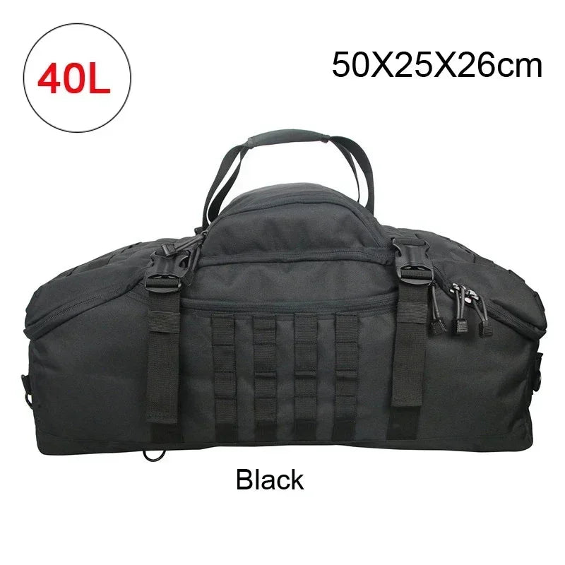 40L 60L 80L Travel Duffel Bag Military Tactical Backpack with Adjustable Strap Weekender Bag for Men Women Waterproof Gym Bags